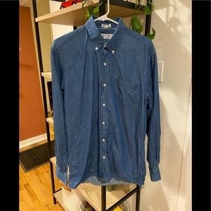 Péra Slim Fit Chambray Dress Shirt - 16 Neck - Slim Fit